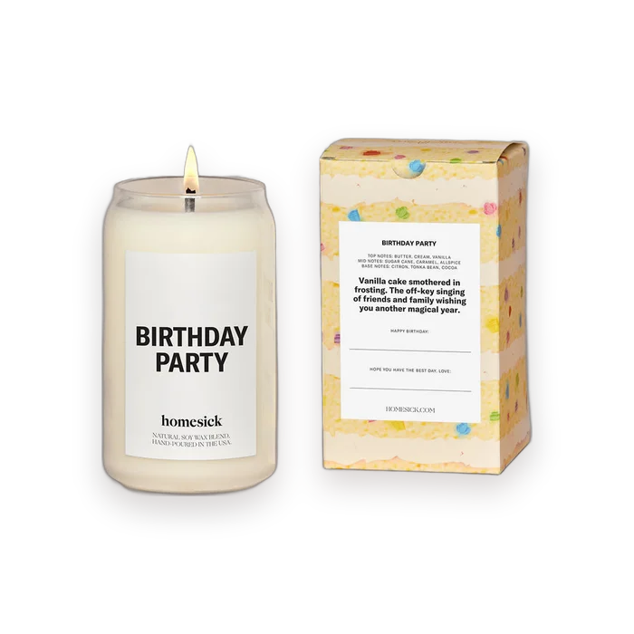 Homesick Birthday Party Candle