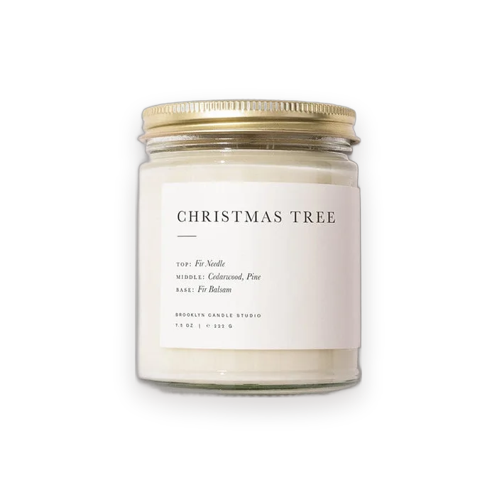 Brooklyn Candle Studio Christmas Tree Jar Candle